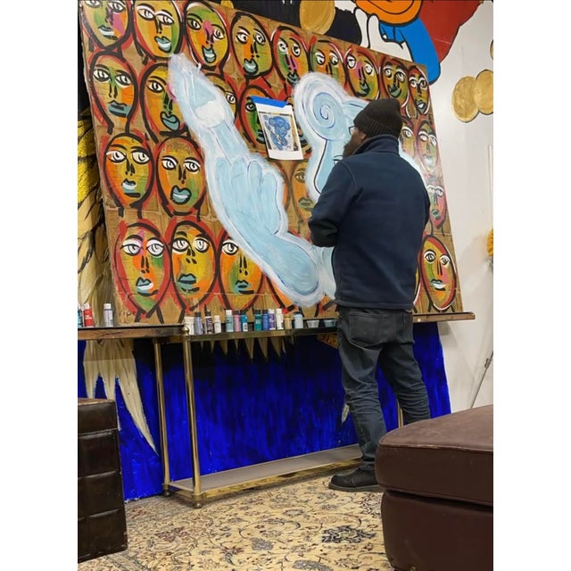 Rare, Monumental Picasso Style Painting, Peter Keil and Mike Mozart (MiMo) Collaboration For Sale - Image 13 of 13