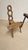 Vintage Sculptural Wooden Table and Two Chairs with Hand-Carved Loop Backrests, 1940s, Set of 3 For Sale - Image 16 of 18