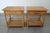 Pair of rattan, bamboo, and wicker bedside tables from the 1970s/80s. Made by a French cabinetmaker, these bedside tables...
