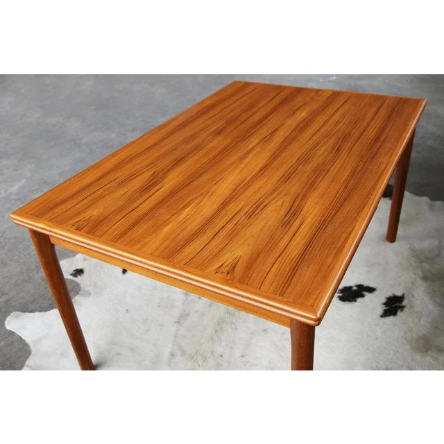 Mid-Century Modern Mid-Century Modern Danish Leaf Table in Teak For Sale - Image 3 of 11