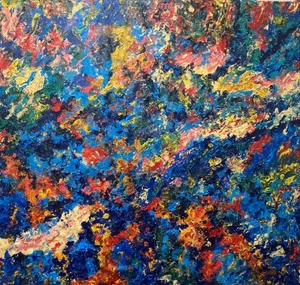 Its Own Journey II, Contemporary Abstract Acrylic Painting by Howard Ziff