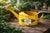 Vintage Yellow Toleware Watering Can With Floral Detail – Cottage Garden Planter Decor - Teleflora For Sale - Image 12 of 12