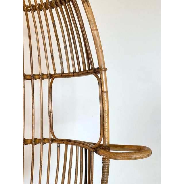 Hanging Bamboo Armchair, 1970s For Sale - Image 11 of 15