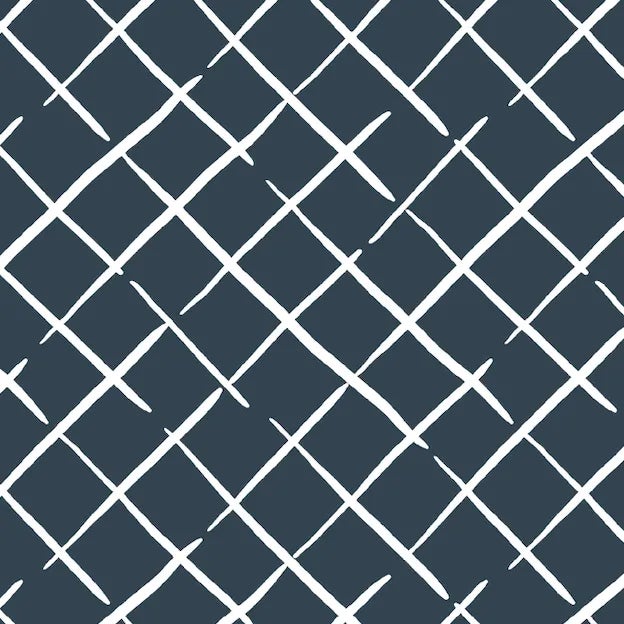 Bahama Court Navy Blue Wallpaper Sample For Sale