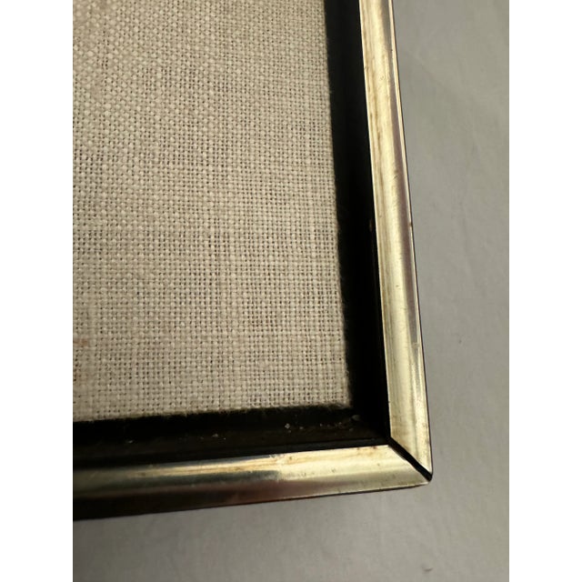 Dorothy Roe Brown Oil Painting on Board – Framed Still Life of Wine Bottle & Apple For Sale In Atlanta - Image 6 of 10