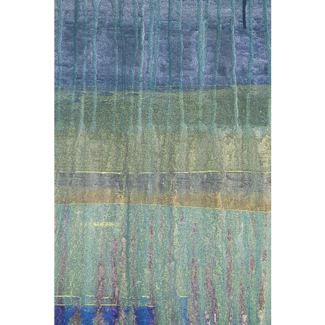 Textile Slipping Back Into Madness, Into It’s Delightful Mouth - Large Abstract Acrylic Painting by Simon Findlay For Sale - Image 7 of 7