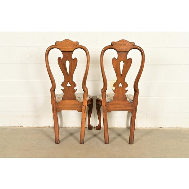 Kittinger Georgian Carved Mahogany Dining Chairs, Set of Four For Sale - Image 12 of 15