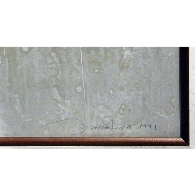 Gray 1990s Frank Howell "Conception" Hand Signed Original Serigraph For Sale - Image 8 of 10