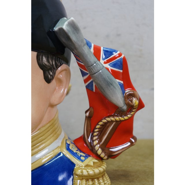 2000 - 2009 Royal Doulton English Traditional Wwi Naval Commander Admiral John Jellicoe Toby Character Jug For Sale - Image 5 of 13
