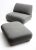 Set of 2 cadaqué lounge chair and ottoman by federico correa, alfonso milá dimensions: d 100 x w 100 x h 75 cm / d 75 x w...