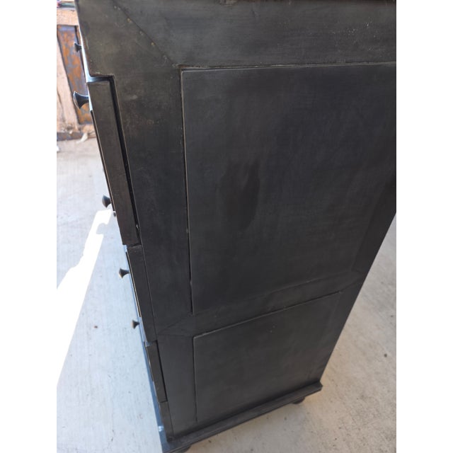 Zinc Clad Dresser From Restoration Hardware For Sale - Image 9 of 14