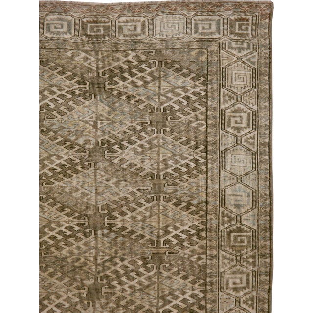 Galerie Shabab Collection Early 20th Century Central Asian Turkoman Carpet For Sale - Image 4 of 12
