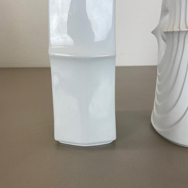 Op Art Porcelain Vases by Royal Bavaria KPM, Germany, 1970s, Set of 2 For Sale - Image 12 of 18
