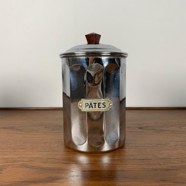 Chrome-Plated Copper Storage Jars from Dab, 1950s, Set of 4 For Sale - Image 11 of 16