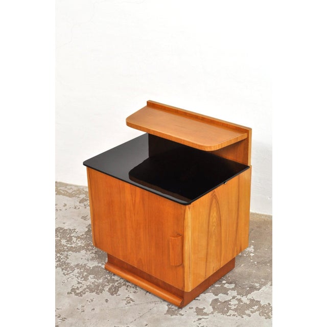 Art Deco Bedside Tables by Jindřich Halabala, 1940s, Set of 2 For Sale - Image 12 of 14