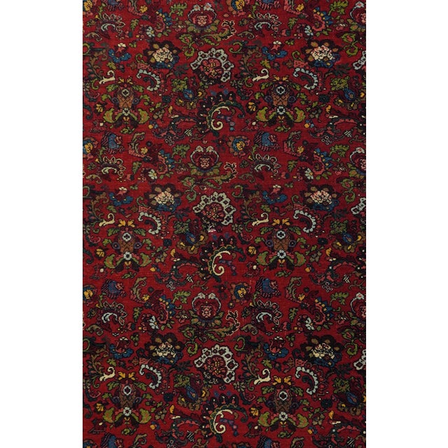Traditional Antique Halvai Bijar Rug 4'7'' X 7'0'' For Sale - Image 3 of 12