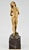 Elegant Art Nouveau standing nude by Joe Descomps. Gilt bronze on marble base with Susse Frères foundry mark, France circa...