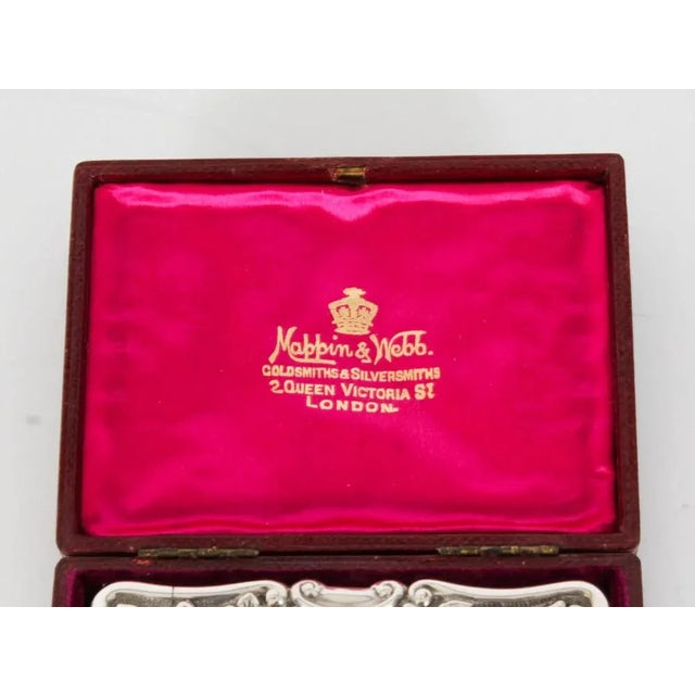 English Sterling Silver Card Case from Mappin & Webb, 1904 For Sale - Image 3 of 18