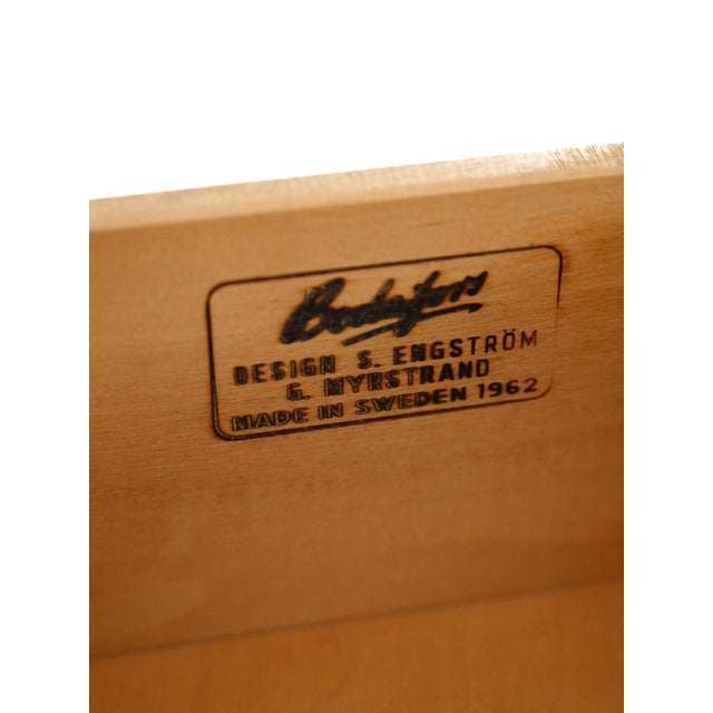 Wood Swedish Teak Sestina Dresser by Ingvar & Ekström for Bodafors, 1962 For Sale - Image 7 of 12