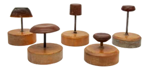 Vintage Porcelain Dish Polishers- Set of 5