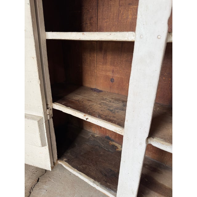 Antique Primitive Farmhouse Cupboard – 19th Century Country Cabinet For Sale - Image 11 of 18