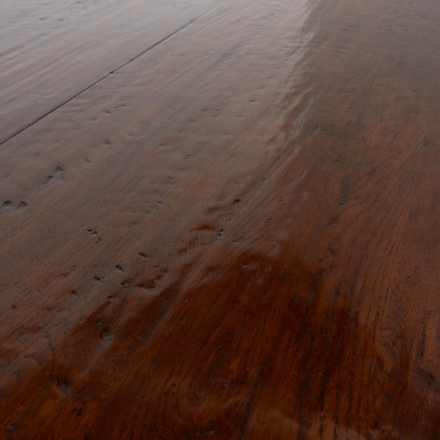 Brown 20th Century Large Gateleg English Wake Dining Table For Sale - Image 8 of 18