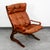 Mid Century Danish Modern Lounge Chairs Brown Leather Bentwood Set Pair Vintage For Sale - Image 11 of 12