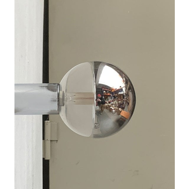 Vintage Space Age German Chrome and Glass Ceiling Lamp by Motoko Ishii for Staff, 1970s For Sale - Image 13 of 16