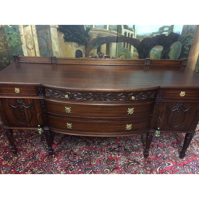 Antique Sideboard, Mahogany Buffet For Sale - Image 4 of 16