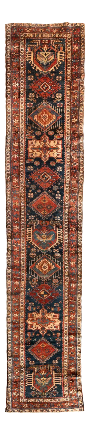 1920s Persian Karaja Runner Rug