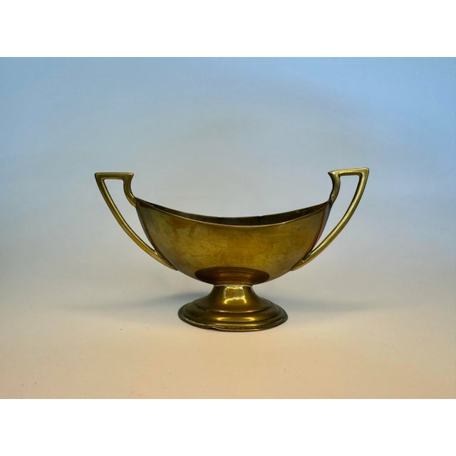 Classical Greek Style Small Solid Brass Urn For Sale - Image 4 of 11
