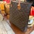 2000s Louis Vuitton Monogram Brown Coated Canvas and Vachetta Leather Sac Plat For Sale - Image 11 of 14