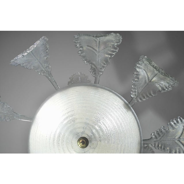 Luxury Barovier & Toso Chandelier, Murano Pulegoso Glass, 1950s For Sale - Image 11 of 13