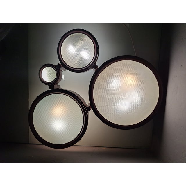 Mid-Century Modern Large Meta Ceiling Lamp in Lacquered Metal by BBPR for Arteluce, 1960s For Sale - Image 3 of 18