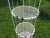 White Vintage 1970s Solid Wrought Iron 4-Tier Dome Top Plant Stand / Shelving For Sale - Image 8 of 13