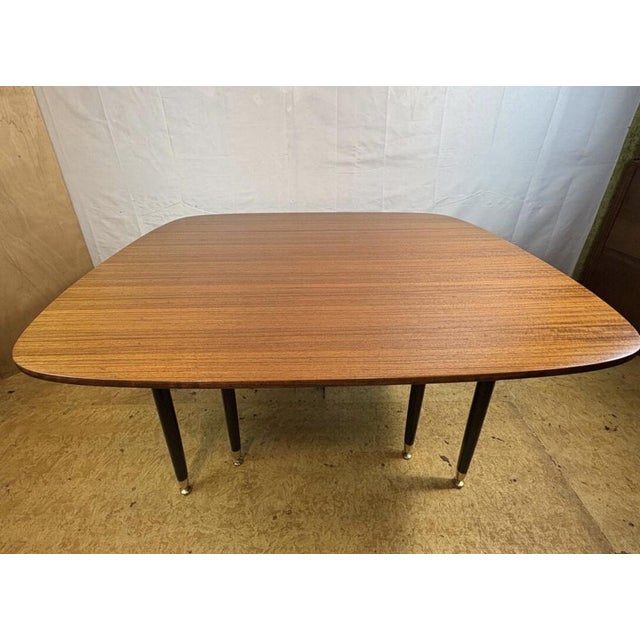 Brown Mid-Century Librenza Extending Fold-Out Dining Table in Teak and Tola from G-Plan, 1950s For Sale - Image 8 of 11