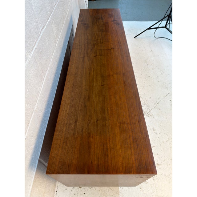 Mid-Century Walnut Credenza With Burl Inlays by Young Manufacturing For Sale - Image 11 of 16