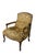 French Provincial Vintage Italian French Provincial Bergere Armchair Fauteuil Library Lounge Chair For Sale - Image 3 of 18