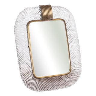 Italian Venetian Glass Photograph Frame attributed to Paolo Venini for Venini, 1950s For Sale