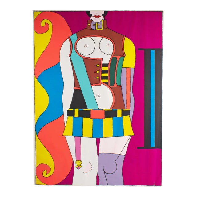1973 “Changing Sexuality” Serigraph Print Signed by Richard Lindner For Sale