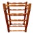 Vintage Mid Century Modern Teak Wood 15 Bottle Wine Rack / Storage For Sale