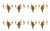 Antique French Gilt Bronze Ormolu Wall Lights, 1890s, Set of 8 For Sale