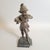 Figurative Grand Tour Revival Bronze Boy With Horn on Marble Base For Sale - Image 3 of 9