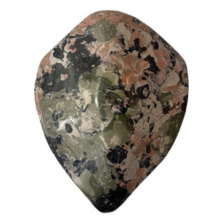 Contemporary Scagliola Faux Tortoise Shell Wall Sculpture For Sale