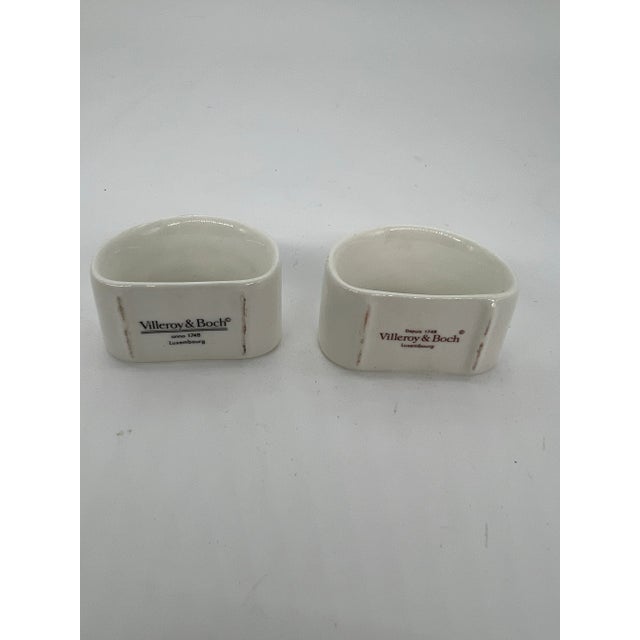 White Villeroy & Boch Naïf Napkin Rings - Set of 6 For Sale - Image 8 of 10