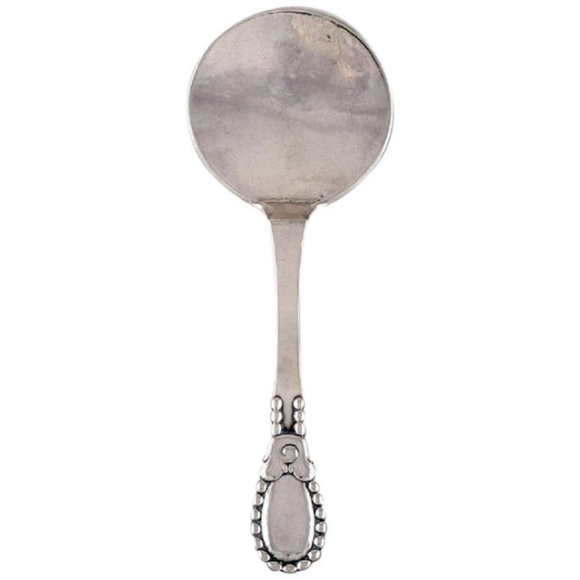 1920s Evald Nielsen Number 13 Serving Spade in Hammered Silver 830, 1922 For Sale - Image 5 of 5