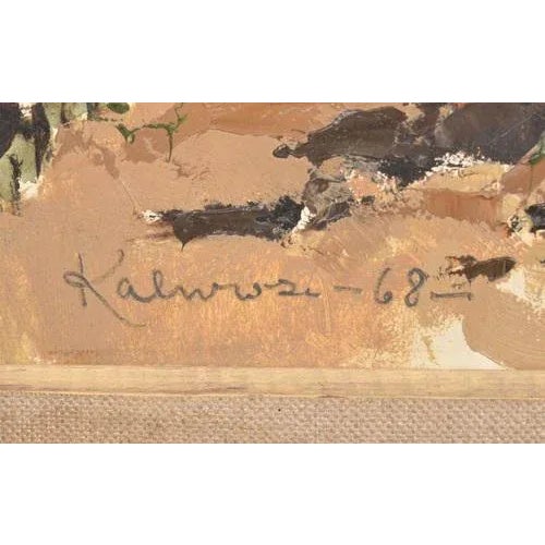 1968. Cardboard, oil. 38.5x48.5 cm Valdis Kalnroze.