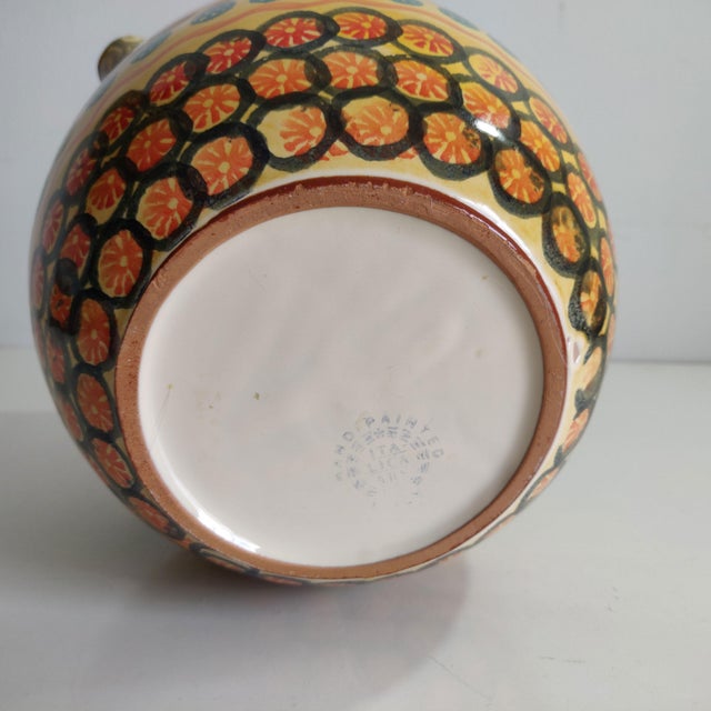 Late 20th Century Vintage Italica Ars Italian Pottery Vase For Sale - Image 5 of 9