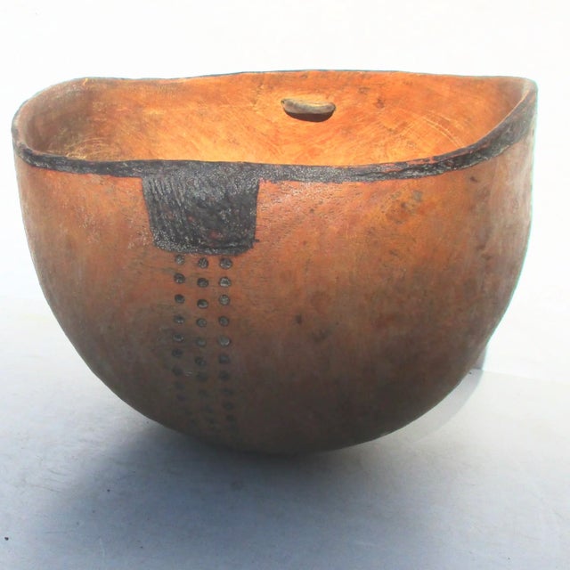 Vintage Handcarved Wooden African Bowl For Sale - Image 9 of 9