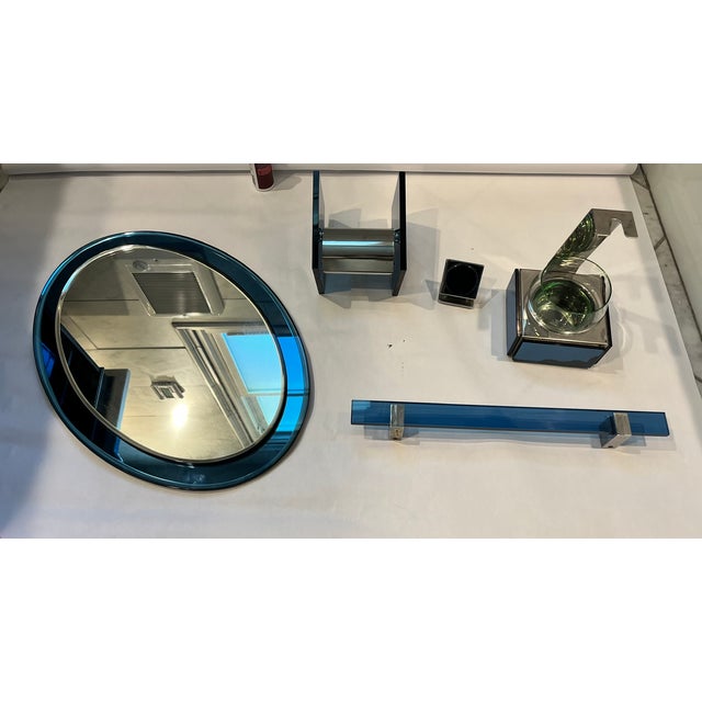 Italy Mirror and Bathroom From the 1980s in the Manner of Fontana Arte For Sale In Saint Louis - Image 6 of 15
